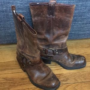Mossimo Supply Co. Brown Leather Boots, 7.5